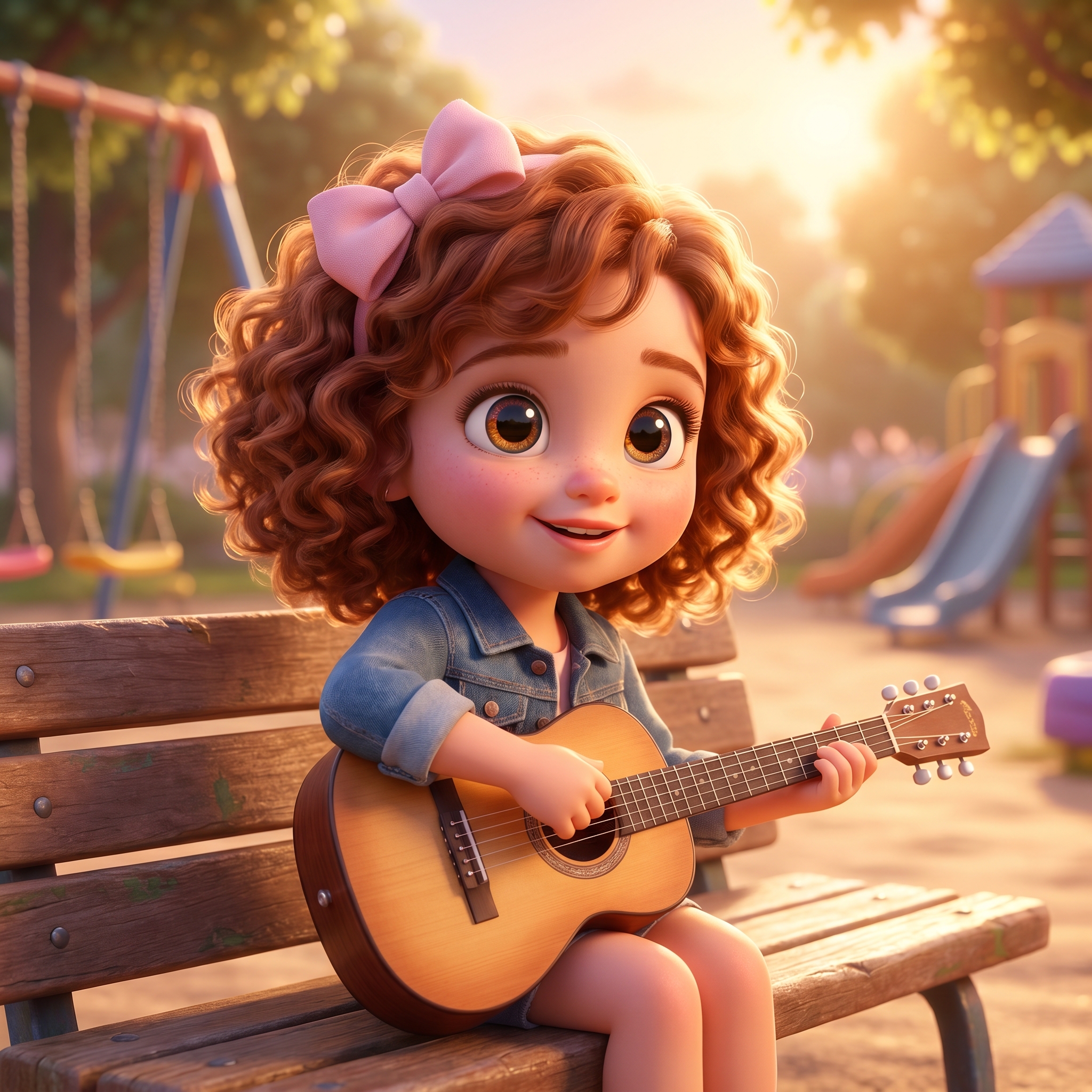 Cute Girl With Guitar 2